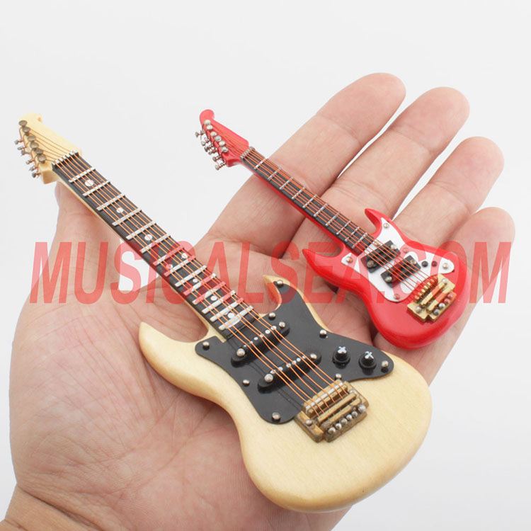 Miniature electric guitar ornament craft for 